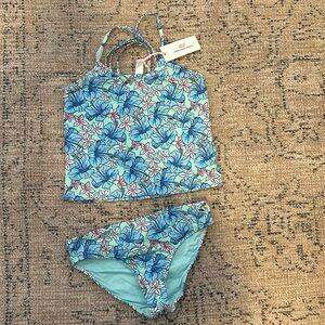 Brand new hibiscus floral tankini